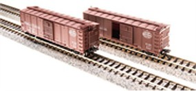 Broadway Steel Boxcar Peoria & Eastern 4 pack Roman N Scale Model Train Freight Car #3663