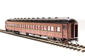 Broadway PRR Class P70 Heavyweight Coach, No Air Conditioning 4-Pack Ready to Run Pennsylvania Railroad (Tuscan, black, buff lettering) N-Scale Broadway PRR Class P70 Heavyweight Coach, No Air Conditioning 4-Pack Ready to Run Pennsylvania Railroad (Tuscan, black, buff lettering) N-Scale