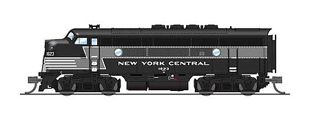 Broadway EMD F3A (F3B Unpowered) New York Central #1623 DCC N Scale Model Train Diesel Locomotive #3791