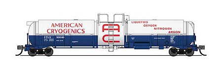 Broadway High-Capacity Cryogenic Tank Car American Cryogenics (2) N Scale Model Train Freight Car #3824