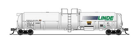 Broadway High-Capacity Cryogenic Tank Car Linde (2) N Scale Model Train Freight Car #3826