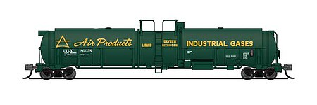 Broadway High-Capacity Cryogenic Tank Car Air Products N Scale Model Train Freight Car #3830