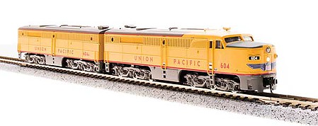 Broadway Alco PA AB Set Union Pacific #604, 604B DCC N Scale Model Train Diesel Locomotive #3855