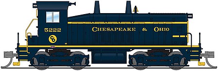 Broadway EMD SW7 Chesapeake & Ohio #5222 DCC (blue, yellow) N Scale Model Train Diesel Locomotive #3877
