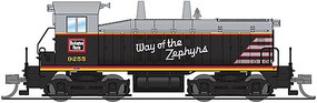 Broadway N EMD SW7 Diesel CB&Q 9255 W/sd Broadway N EMD SW7 Diesel CB&Q 9255 W/sd