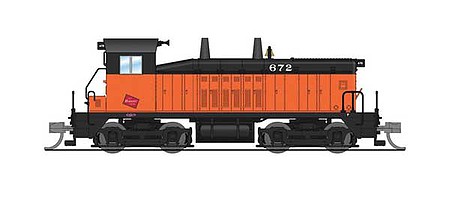 Broadway EMD NW2 Milwaukee Road #672 DCC N Scale Model Train Diesel Locomotive #3919