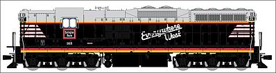 Broadway EMD SD7 with Sound CB&Q #300 HO Scale Model Train Diesel Locomotive #4232