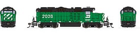 Broadway EMD GP20 Burlington Northern #2038 DCC with sound HO Scale Model Train Diesel Locomotive #4267