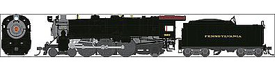 Broadway K4s 4-6-2 with sound Undecorated HO Scale Model Train Steam Locomotive #4423