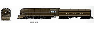 Broadway K4 Pennsylvania RR #3768 DCC with sound HO Scale Model Train Steam Locomotive #4435