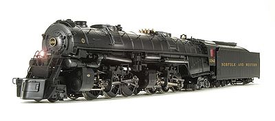 Broadway Norfolk & Western CL A 2-6-6-4 #1240 with Sound HO Scale Model Train Steam Locomotive #4481