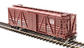 Broadway K7 Stock Car Pennsylvania RR with Chicken Sounds HO Scale Model Train Freight Car #4574 Broadway K7 Stock Car Pennsylvania RR with Chicken Sounds HO Scale Model Train Freight Car #4574