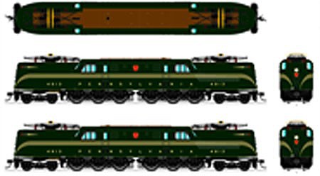 Broadway GG1 Electric Pennsylvania RR #4840 DCC HO Scale Model Train Electric Locomotive #4685