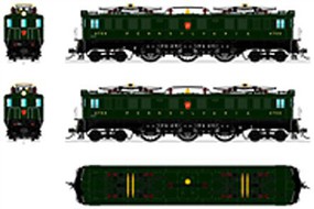 Broadway P5a Boxcab Pennsylvania RR #4738 DCC HO Scale Model Train Electric Locomotive #4706