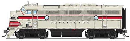 Broadway EMD F3 A/B set Chicago, Burlington, & Qunicy HO Scale Model Train Diesel Locomotive #4821