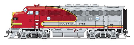 Broadway EMD F3 A unit ATSF #18C DCC with Paragon3 HO Scale Model Train Diesel Locomotive #4826