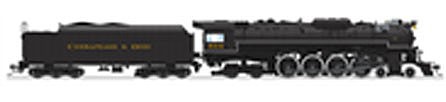 Broadway J3a 4-8-4 Chesapeake & Ohio #614 DCC and Sound HO Scale Model Train Steam Locomotive #4906