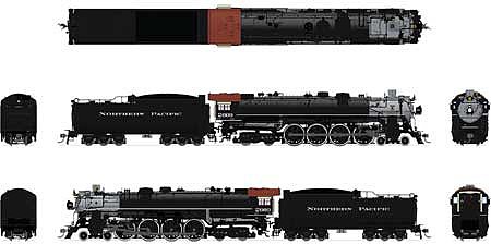 Broadway Northern Pacific A3 4-8-4 #2664 Hybrid DCC HO Scale Model Train Steam Locomotive #4923