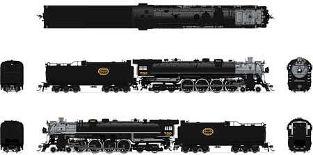 Broadway SP&S E1 4-8-4 700 Hybrid DCC HO Scale Model Train Steam Locomotive #4925