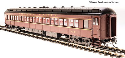Broadway PRR P70R Coach with Ice Air Conditioning - Ready to Run Pennsylvania Railroad 3555 (Tuscan, black, buff)