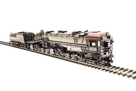 Broadway Class AC4 4-8-8-2 Cab Forward - Sound and DCC - Paragon3 Southern Pacific 4104 (gray, black, brown, Lines Lettering)