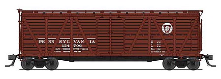 Broadway K7 Pennsylvania RR Stock Car with Hog Sounds HO Scale Model Train Freight Car #5887