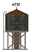 Broadway Op Water Tower ATSF Weathered HO Scale Model Railroad Trackside Accessory #6092 Broadway Op Water Tower ATSF Weathered HO Scale Model Railroad Trackside Accessory #6092