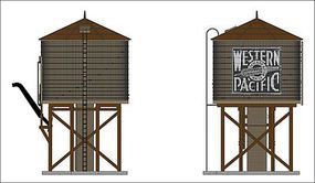 Broadway Operating Water Tower Western Pacific Weathered N Scale Model Railroad Trackside Acc #6137 Broadway Operating Water Tower Western Pacific Weathered N Scale Model Railroad Trackside Acc #6137