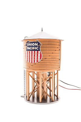 Broadway Operating Water Tower with sound and Union Pacific O Scale Model Railroad Building #6146