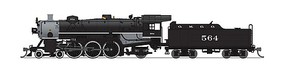 Broadway Light Pacific 4-6-2 Gulf, Mobile and Ohio #564 DCC N Scale Model Train Steam Locomotive #6245
