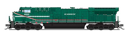 Broadway Ge AC6000 GE Demo #6000 DCC and Sound N Scale Model Train Diesel Locomotive #6278