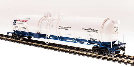 Broadway High-Capacity Cryogenic Tank Car 2-Pack Air Liquide HO Scale Model Train Freight Car #6311