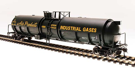 Broadway High-Capacity Cryogenic Tank Car 2-Pack Air Products HO Scale Model Train Freight Car #6312