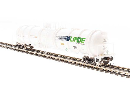 Broadway High-Capacity Cryogenic Tank Car Linde HO Scale Model Train Freight Car #6316