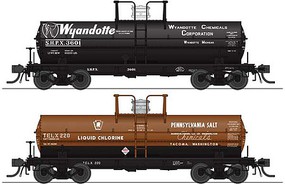 Broadway 6,000 gallon Tank Car Variety Set C 2 pack HO Scale Model Train Freight Car #6472