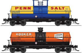 Broadway 6,000 gallon Tank Car Variety Set F 2 pack HO Scale Model Train Freight Car #6475