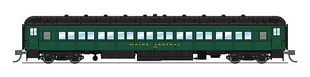 Broadway 80 Coach car Maine Central Green and Gold N Scale Model Train Passenger Car #6536
