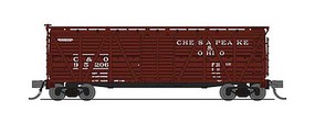 Broadway PRR K7 Stock Car with Hog Sounds Chesapeake & Ohio N Scale Model Train Freight Car #6571
