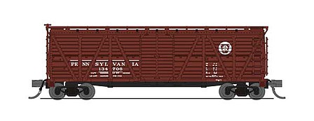 Broadway PRR K7 Stock Car with Hog Sounds Pennsylvania Railroad N Scale Model Train Freight Car #6577