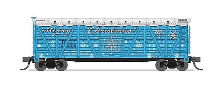 Broadway PRR K7 Stock Car with Holiday Sounds Merry Christmas N Scale Model Train Freight Car #6586