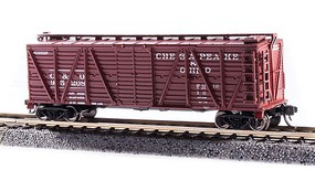 Broadway PRR K7 Stock Car No Sound 2-Pack Chesapeake & Ohio N Scale Model Train Freight Car #6590