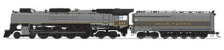 Broadway 4-8-4 FEF-3 Union Pacific #840 DCC and Sound HO Scale Model Train Steam Locomotive #6646