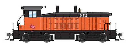Broadway Switcher EMD NW2 Milwaukee Road #672 DCC HO Scale Model Train Diesel Locomotive #6729