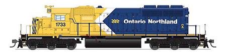 Broadway EMD SD40-2 Ontario Northland #1734 DCC and Sound HO Scale Model Train Diesel Locomotive #6789