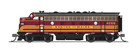 Broadway EMD F7 A/B set Boston & Maine #4266A/4266B DCC N Scale Model Train Diesel Locomotive #6861