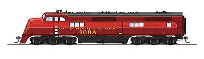 Broadway GM&O EA A-Unit #100A DCC and Sound HO Scale Model Train Diesel Locomotive #6905
