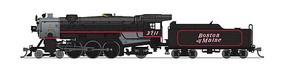 Broadway Heavy Pacific 4-6-2 Boston and Maine #3714 N Scale Model Train Steam Locomotive #6923