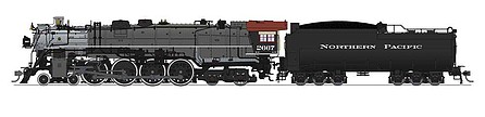 Broadway Class A-3 4-8-4 Brass Hybrid Northern Pacific #2667 N Scale Model Train Steam Locomotive #6962