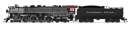 Broadway Class A-3 4-8-4 Brass Hybrid Northern Pacific #2662 N Scale Model Train Steam Locomotive #6964