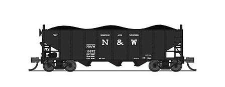 Broadway H2A Hopper car Norfolk & Western 17 lettering pack A N Scale Model Train Freight Car #7140